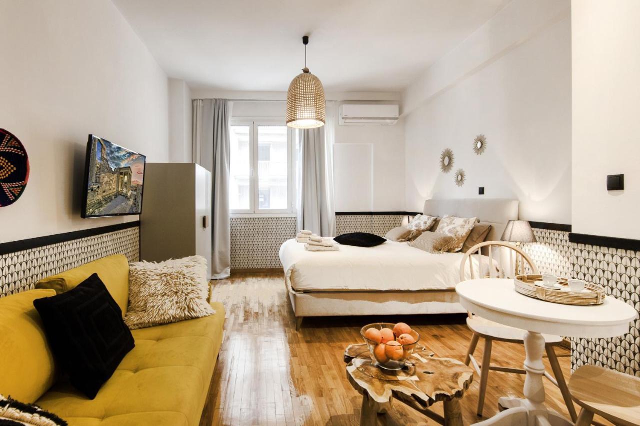 36m² studio Appartement, met 1 privé badkamer in Omonia Athene Buitenkant foto